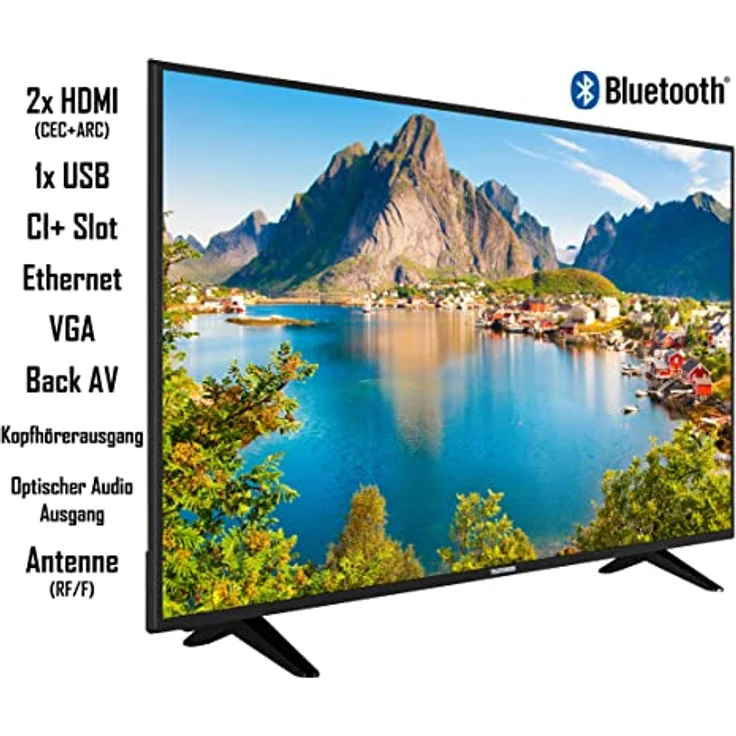 Telefunken D50U550X1CW 50 Zoll Fernseher/Smart TV (4K UHD, HDR Dolby Vision, LED, Triple-Tuner, WLAN, Alexa Built-in) - inkl. 6 Monate HD+ [2022], schwarz – Bild 3