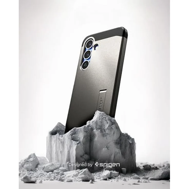 Spigen Tough Armor (AI) MagFit Hülle für Samsung Galaxy S25 Plus, Kompatibel mit MagSafe -Gunmetal, Doppelschichtige Schutzhülle mit integriertem Kickstand – Bild 3