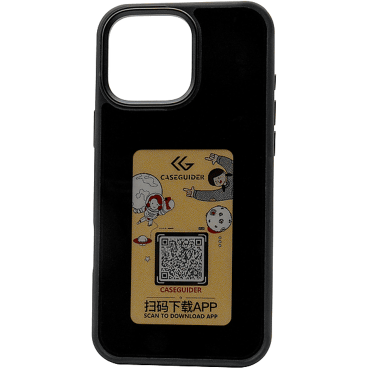 REALPOWER Magic Case für iPhone 16, E-Ink Display, Schwarz, MagSafe kompatibel, Backcover mit Schutzfunktion