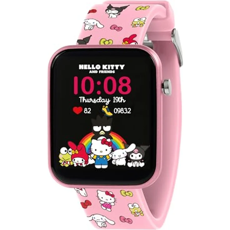 SANRIO Hello Kitty Smartwatch, Rosa Unisize mit vielfältigen Funktionen – Bild 2