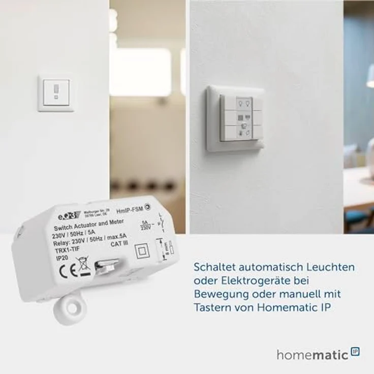 Homematic IP Schalt-Mess-Aktor – Unterputz (HmIP-FSM) – Bild 5