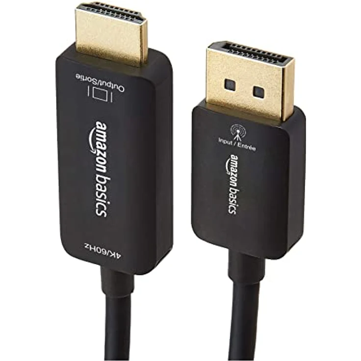 uni Amazon Basics DisplayPort-auf-HDMI-Displaykabel, 4K bei 60 Hz, 1,8 m – Bild 3