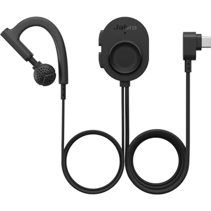 Jabra Perform 10, Wired Push-to-Talk Mono Headset mit USB-C-Anschluss für Teams im Einzelhandel, IP67 robust und leicht, unidirektionales Mikrofon