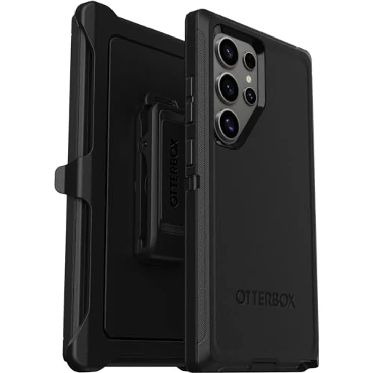 OtterBox Defender Hülle für Samsung Galaxy S24 Ultra, Stoßfest, Sturzsicher, Ultra-robust, Schwarz – Bild 1