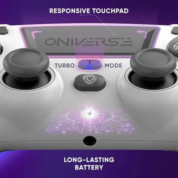 Oniverse Revolt V2, Gaming Controller für iOS, PC, PS4 und Android, kabellos, weiss – Bild 4
