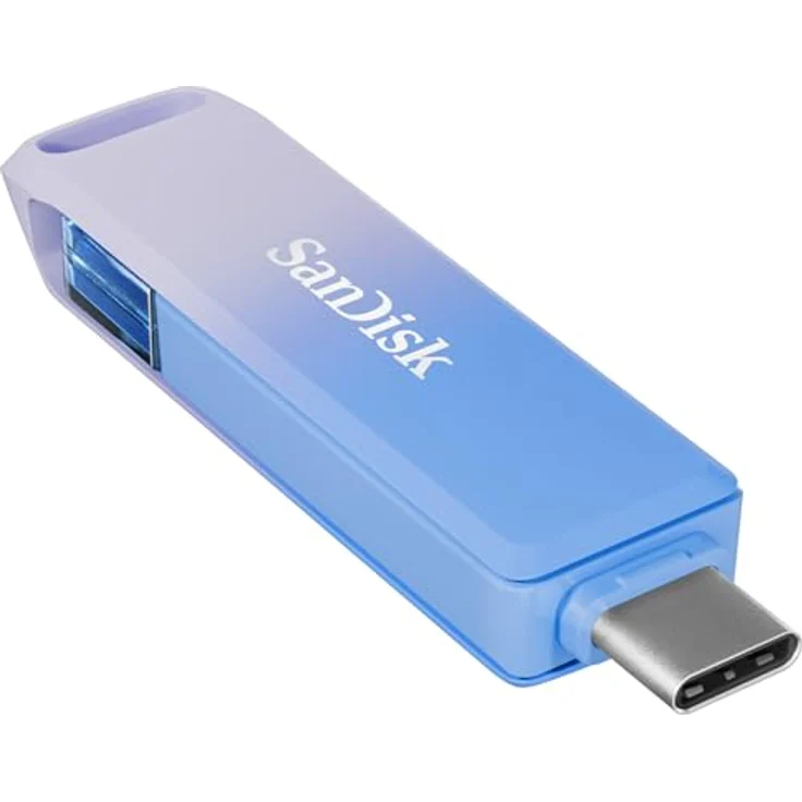 SanDisk Creator Phone Drive 128 GB (Für iPhone, iPad, PC & Mac, Lightning und USB Type-C, Automatisches Backup, Passwortschutz, Bis zu 90 MB/s Übertragung, inkl. 3 Monate Adobe Lightroom) – Bild 2