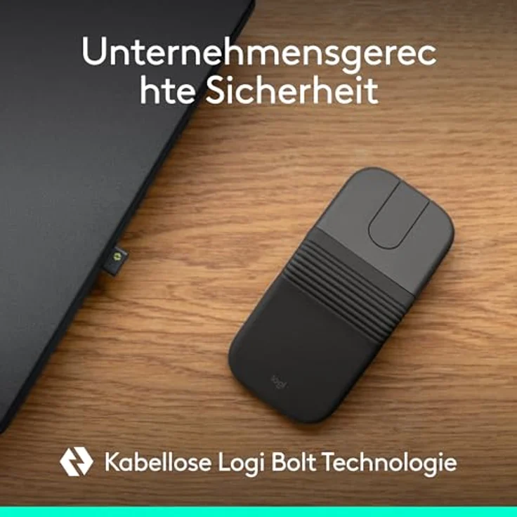 Logitech Mobi Fold for Business, kabellose Bluetooth-Maus mit 4 Tasten, Graphitfarben – Bild 10