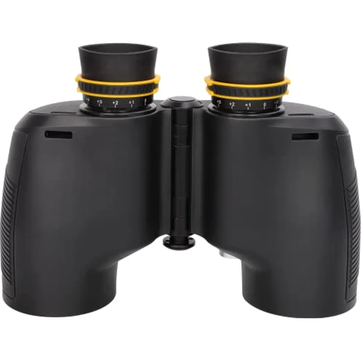 Bresser Fernglas Nautic 7x50 Gen II mit beleuchtetem Kompass, Entfernungs- und Größenberechnung, Nebel- und wasserdicht, inklusive Tasche Ideals Marine Fernglas für Wassersportler – Bild 3