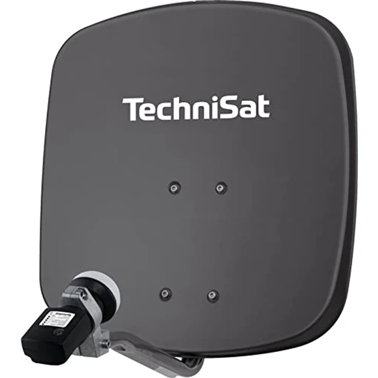 TechniSat DIGIDISH 45 – Satelliten-Schüssel für 1 Teilnehmer (45 cm kleine Sat Anlage - Komplettset mit Wandhalterung und Satfinder V/H-LNB) grau – Bild 5