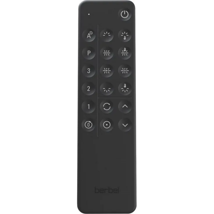 Berbel BFB 7 bT Fernbedienung, schwarz für Skyline Edge Base und Play, mit Lift- und Lüfter-Funktion sowie Universaltaste für App-Szenen