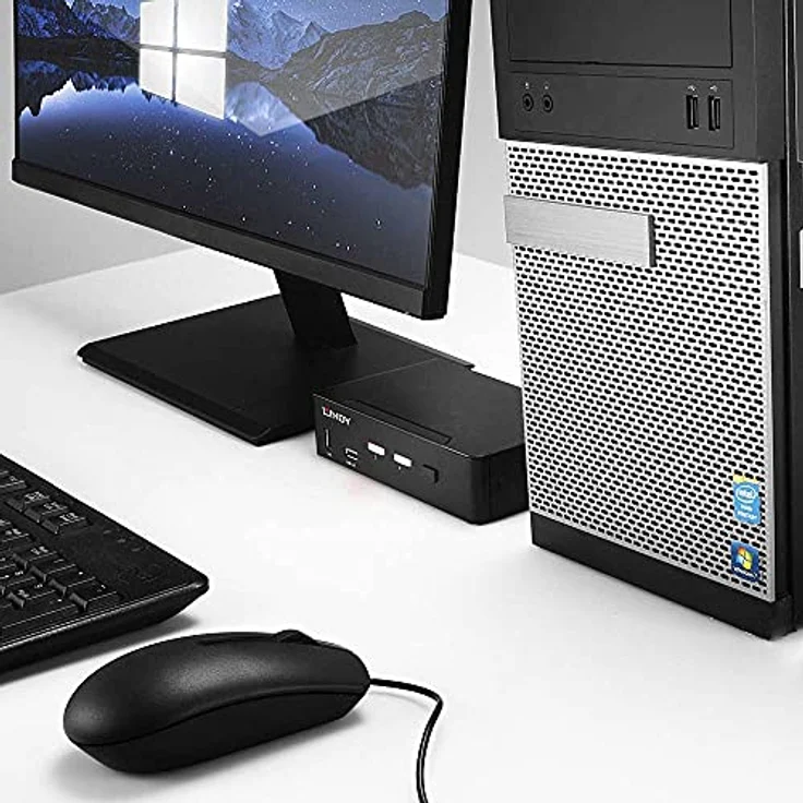 LINDY 39312 2 Port KVM Switch, DisplayPort 1.4, USB 3.0 & Audio – Bild 5