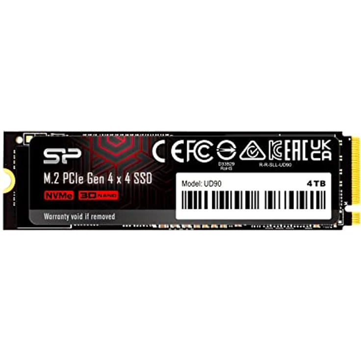 Silicon Power 4TB UD90 NVMe 4.0 Gen4 PCIe M.2 SSD R/W up to 5,000/4,500 MB/s (SP04KGBP44UD9005) – Bild 1