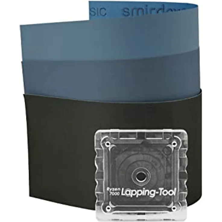 Thermal Grizzly - Lapping Tool für AMD Ryzen 7000 CPU Prozessoren - Einfaches Schleifen/Lapping des Prozessor-Heatspreaders - Entwickelt von der8auer