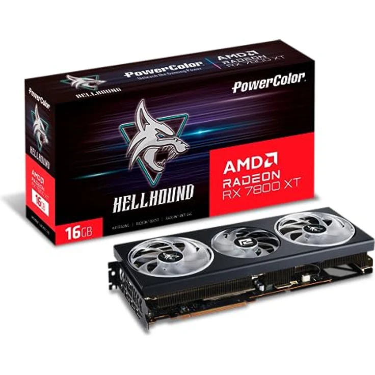 PowerColor RX 7800XT Hellhound 16GB DDR6 – Bild 1