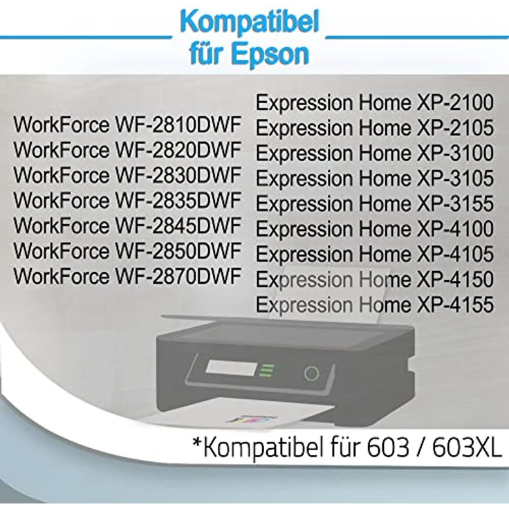 Druckerparadies 603XL Druckerpatronen 10er Multipack, kompatibel mit Epson-Druckern, 4x Schwarz, 2x Cyan, 2x Magenta, 2x Gelb – Bild 3
