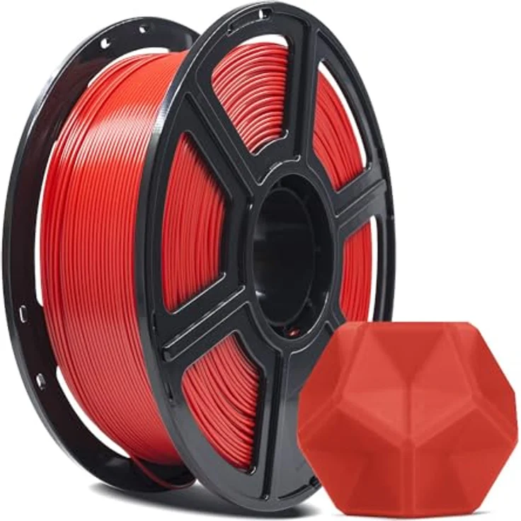 FLASHFORGE PLA PRO 3D-Drucker-Filament 1,75 mm, 1 kg Spule, Maßgenauigkeit +/- 0,02 mm, verbesserte Zähigkeit, knäuelfrei, rot – Bild 1