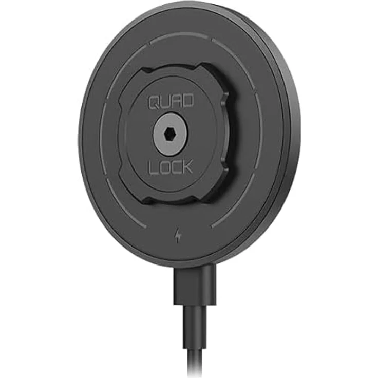 Quad Lock Mag Wireless Charging Head (15 W), kabelloses Ladegerät mit starker Magnetbefestigung, Schwarz – Bild 4