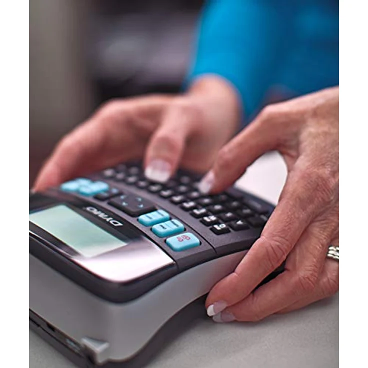 DYMO LabelManager 210D Handheld-Etikettendrucker-Set, QWERTY-Tastatur, mit 12 mm schwarzen auf weißen D1-Etiketten und Tragetasche – Bild 13