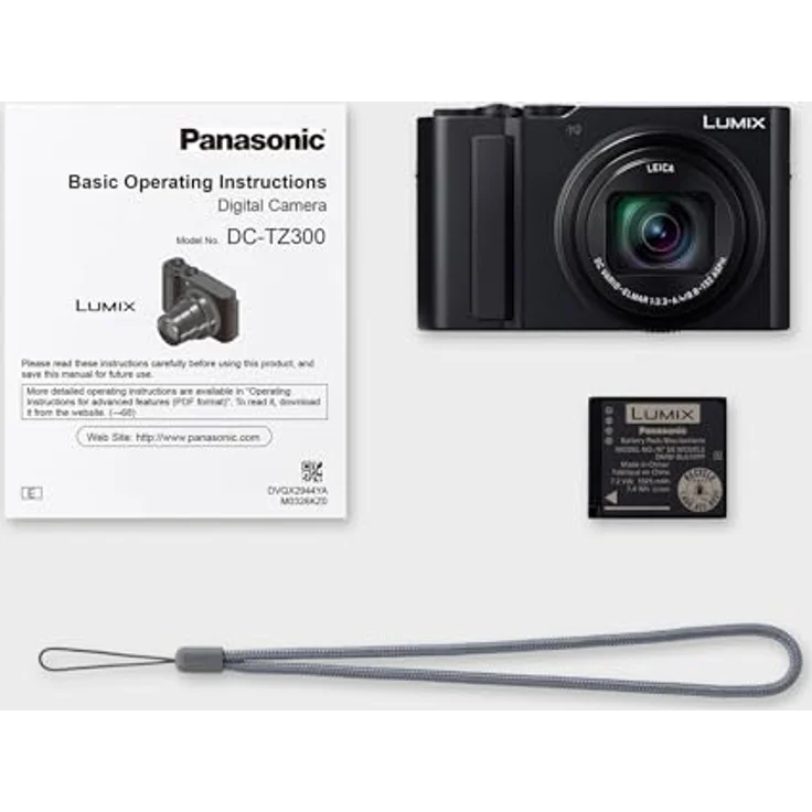 Panasonic Lumix TZ300, kompakte Reisekamera mit 20,1 MP 1-Zoll-Sensor, 15x optischem Zoom, 4K Video, Leica Objektiv 24–360 mm, WLAN & Bluetooth, Schwarz – Bild 3