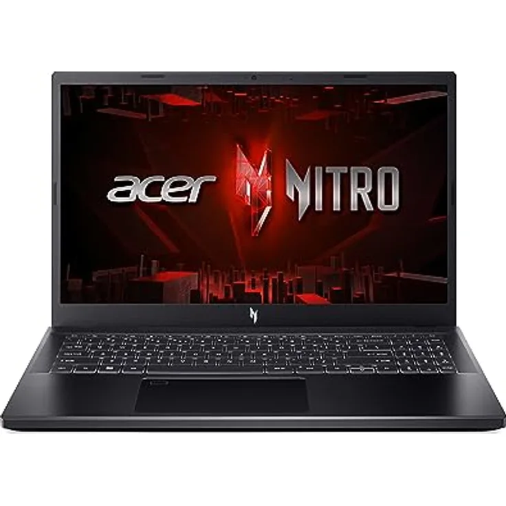 Acer Nitro V 15 (ANV15-51-560K) Gaming Laptop | 15,6" FHD 144Hz Display | Intel Core i5-13420H | 16 GB RAM | 512 GB SSD | NVIDIA GeForce RTX 4050 | Windows 11 | QWERTZ Tastatur | schwarz