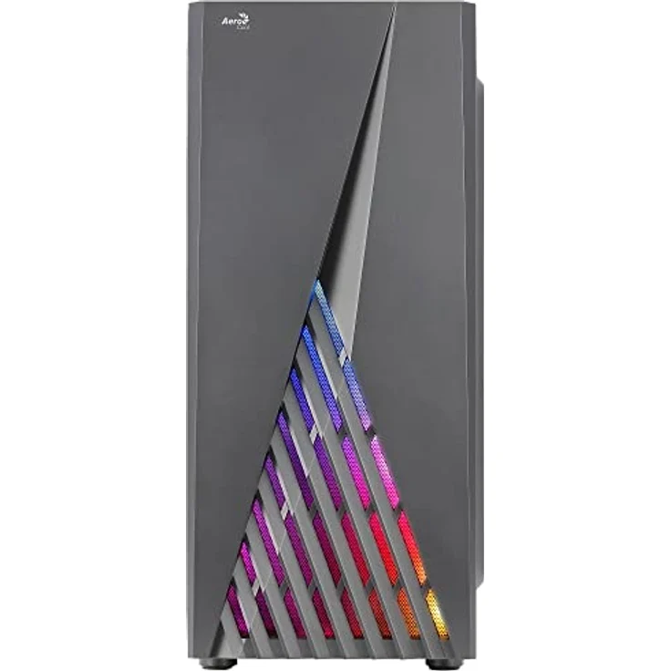 Aerocool Delta A-BK-v1 Tower-Gehäuse, schwarz, Seitenteil aus Acryl – Bild 2