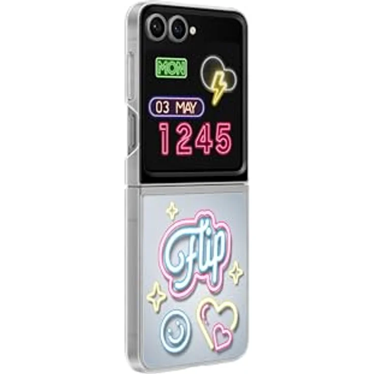 Samsung Flipsuit Case für Galaxy Flip6, individuelles Design, NFC-Technologie, stoßfest, schwarz – Bild 3