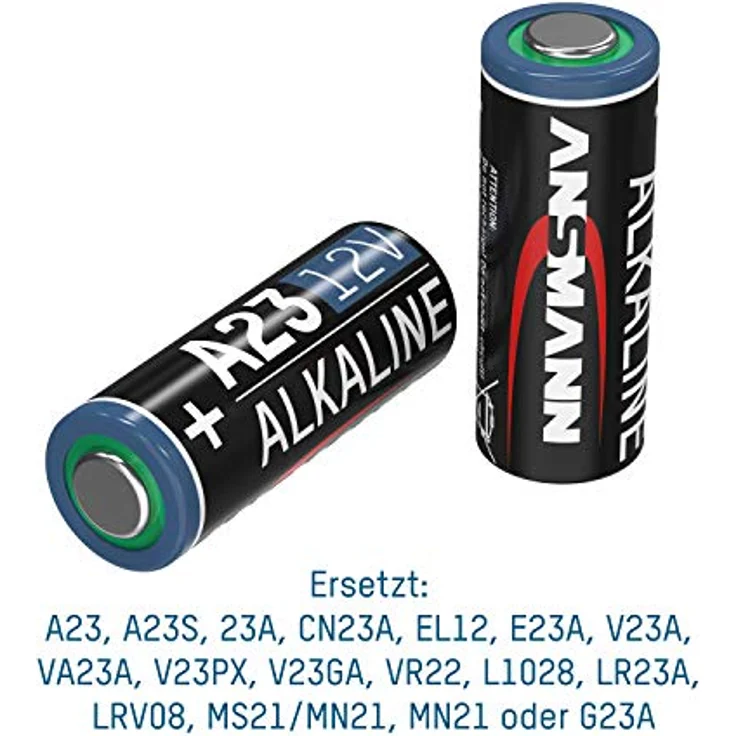 ANSMANN A23 12V Alkaline Batterie - 8er Pack MN21 Batterien geeignet für Alarmanlagen, Garagentoröffner, Fernbedienung & vieles mehr- Einwegbatterie – Bild 2