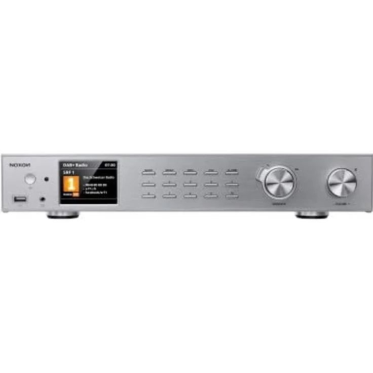 Noxon A 571 Silber, Internetradio, DAB+, UKW Tuner, Spotify, Bluetooth, USB, LAN + WLAN – Bild 2