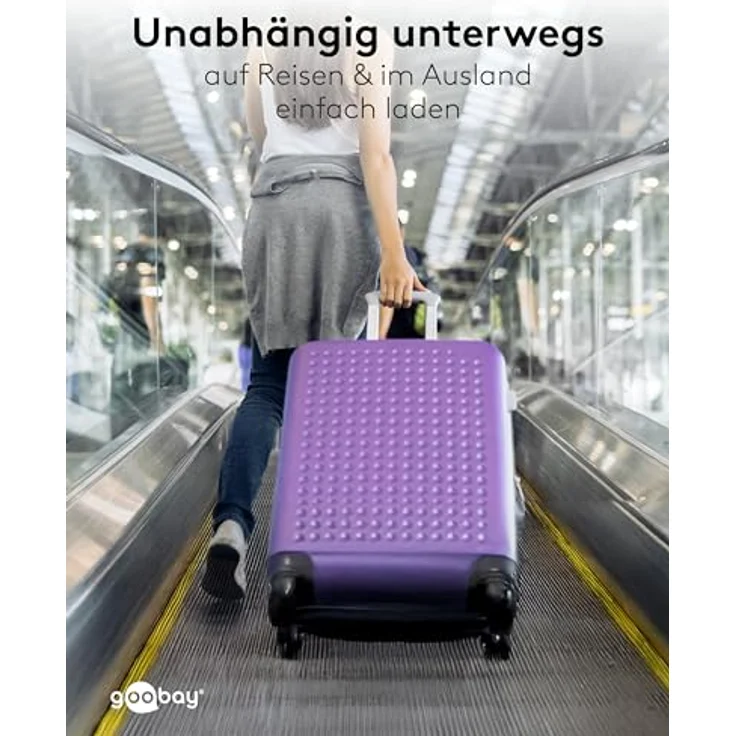 Goobay USB-C PD GaN Dual-Schnellladegerät 45 W, ultraflaches 90°-Design, Schwarz – Bild 8