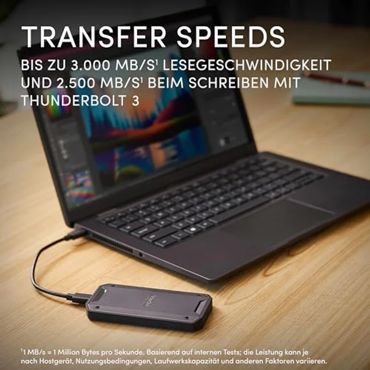 SanDisk Professional Pro G40 4TB External SSD Thunderbolt 3 40Gbps USB-C 10Gbps Ultra-rugged IP68 du (4000 GB), Externe SSD – Bild 2