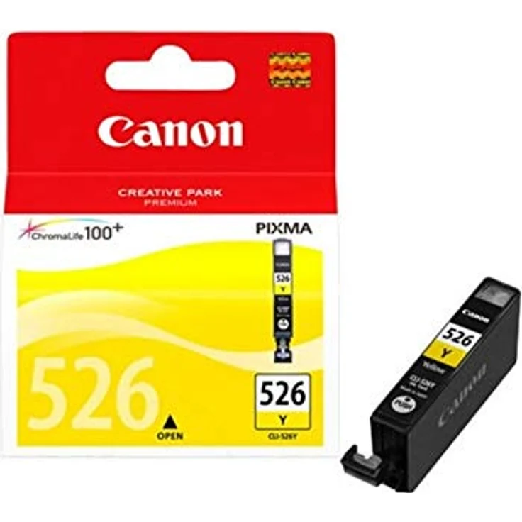 Canon CLI-526 Y original Tintenpatrone Amarillo für Pixma Inkjet Drucker MX715-MX885-MX895-MG5150-MG5250-MG5350-MG6150-MG6250-MG8150-MG8250-iP4850-iP4950-iX6550 – Bild 2