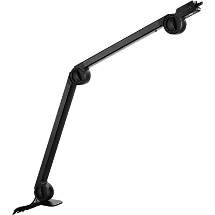 CHERRY MA 6.0 UNI USB, universeller Mikrofonarm mit USB-Hub, 3/8 Zoll Gewinde (3/8 auf 5/8 Zoll Gewinde-Adapter + 4 Verbindungskabel inkl.), stabiler Gelenkarm, schwarz – Bild 1