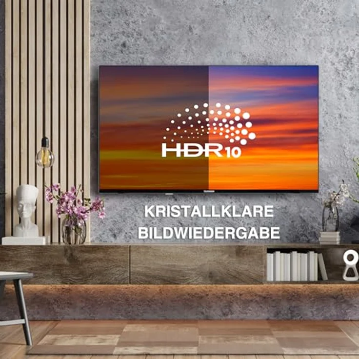 Telefunken XH32SO550SD Smart TV 32 Zoll Fernseher (HD-Ready, HDR, Triple-Tuner, DVD-Player) inkl. 6 Monate HD+, Schwarz – Bild 5