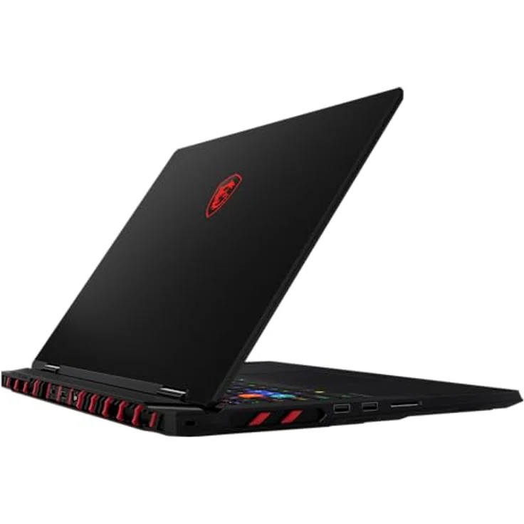 MSI Raider A18 HX Gaming-Laptop, 18" UHD+ Mini-LED 120 Hz Display, AMD Ryzen 9 9955HX3D, NVIDIA GeForce RTX 5080, 64 GB DDR5, 2 TB SSD, Windows 11 Home, QWERTZ Tastatur, A9WIG-080, Schwarz – Bild 3