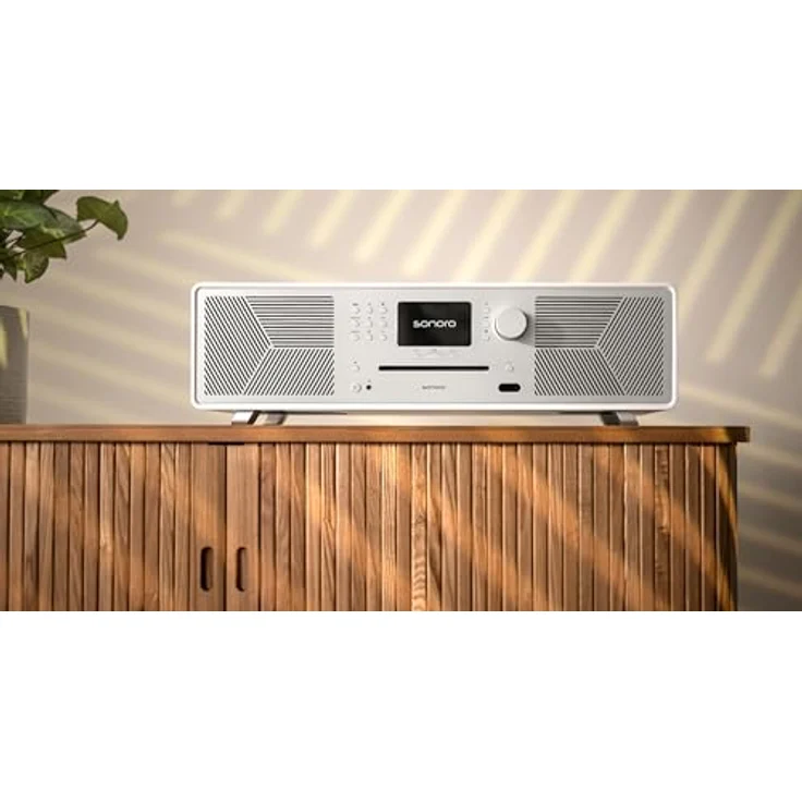 sonoro MEISTERSTÜCK (Gen.2) Kompaktanlage mit CD Player, Bluetooth & Internetradio (Airplay, Chromecast, Spotify, Tidal, FM, DAB+, USB) Matt Weiß – Bild 5