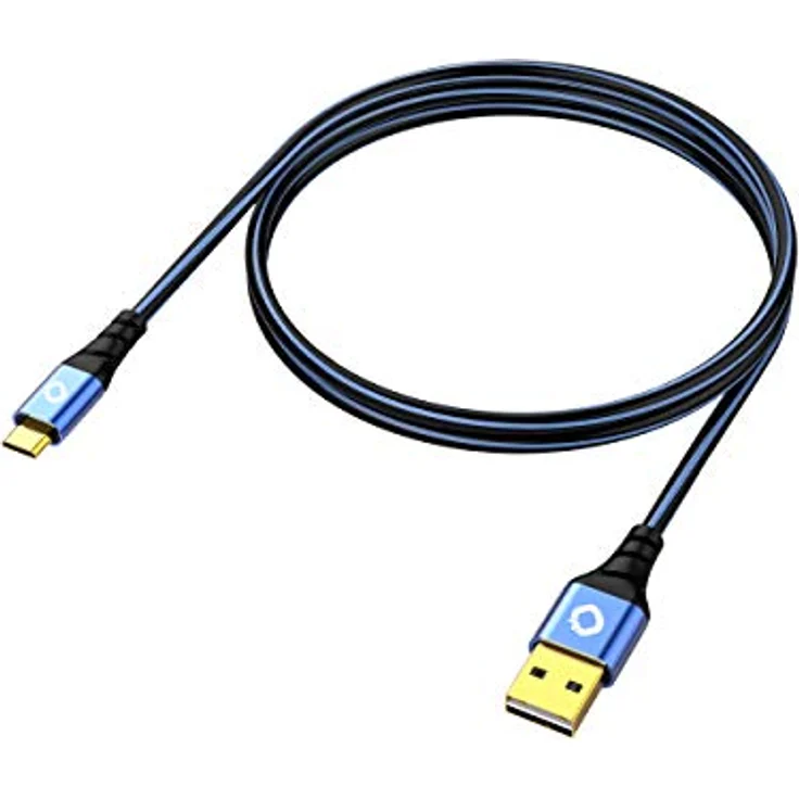 Oehlbach USB Plus Micro - USB-Kabel für Android – USB Typ A 2.0 zu MicroB - PVC-Mantel - OFC, blau/schwarz 50cm – Bild 4