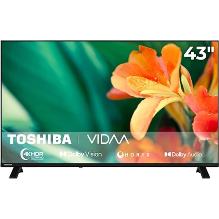 Toshiba 43UV1563DDW 43 Zoll 4K UHD Smart TV mit Dolby Vision HDR, Triple-Tuner, VIDAA und Streaming Apps, LED TV (2026) – Bild 1