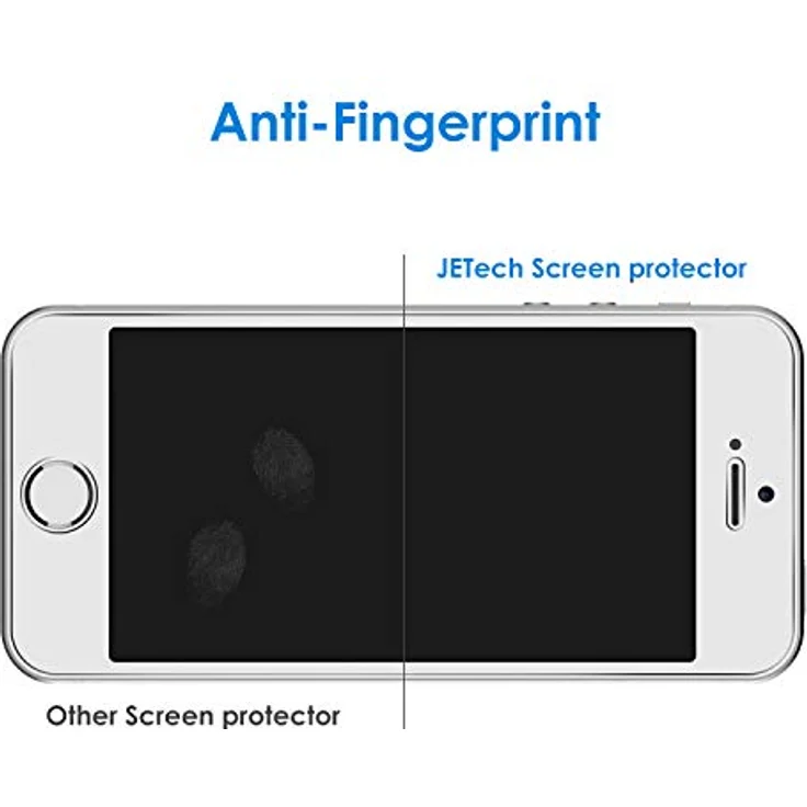 JETech Schutzfolie für iPhone SE 5s 5c 5 Panzerglas Gehärtetem Glas Displayschutz, 2 Stück – Bild 4