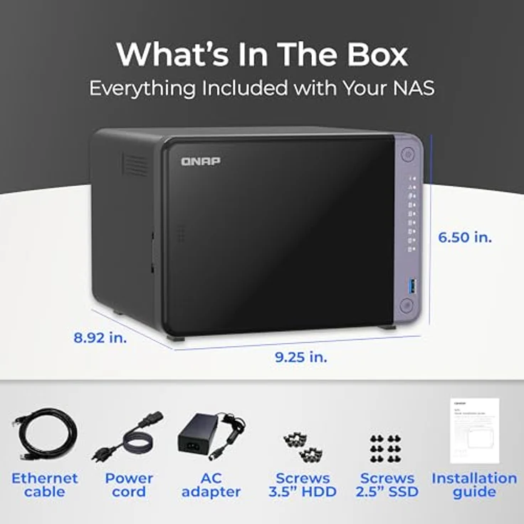 QNAP NAS TS-632X-4G (6 Bay) NAS-System mit 10-GbE-SFP+-Konnektivität, 2,5-GbE-Anschlüssen und PCIe Gen 3 x4-Erweiterungskarte – Bild 5