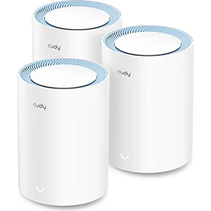 Cudy AC1200 Whole Home Mesh-WLAN-System, AC1200 Dualband-WLAN-Router, Range Extender, VPN, DNS über TLS, IPv6, DDNS, M1200 3er-Pack