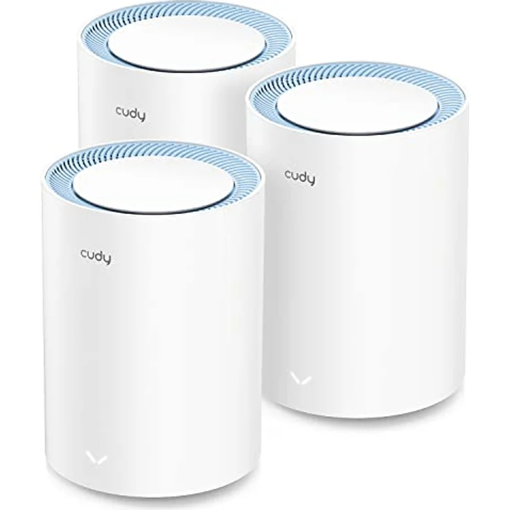 Cudy AC1200 Whole Home Mesh-WLAN-System, AC1200 Dualband-WLAN-Router, Range Extender, VPN, DNS über TLS, IPv6, DDNS, M1200 3er-Pack – Bild 1