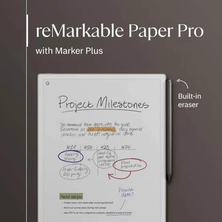 Remarkable reMarkable Paper Pro | 11,8-Zoll-Farbdisplay, Leselicht, Marker Plus Pen – Bild 2