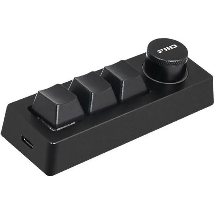 FiiO KB1K, Kabelgebundene mechanische Tastatur mit RGB-Beleuchtung und programmierbaren Tasten, Schwarz