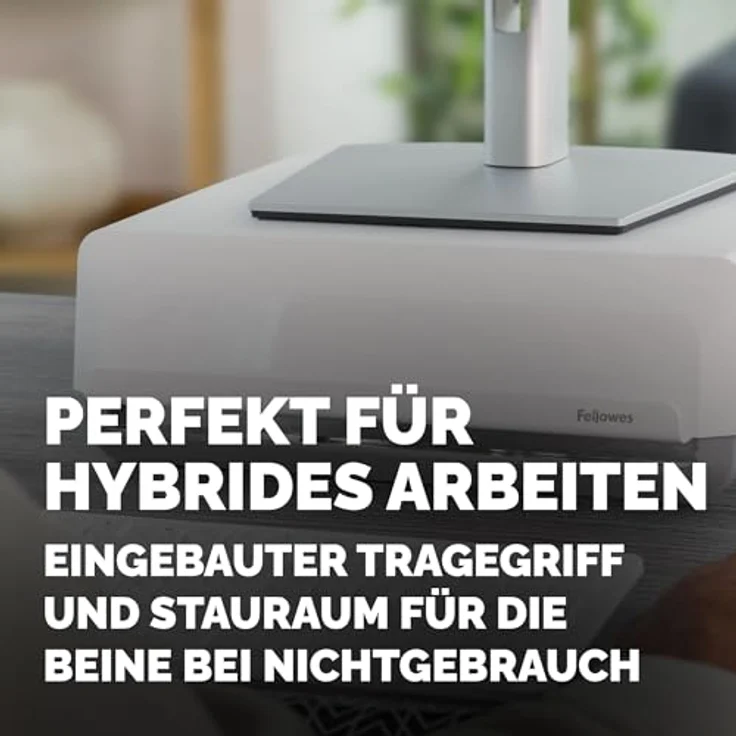 FELLOWES Breyta Monitorständer, weiß, 3 Höheneinstellungen, ideal für hybrides Arbeiten – Bild 6