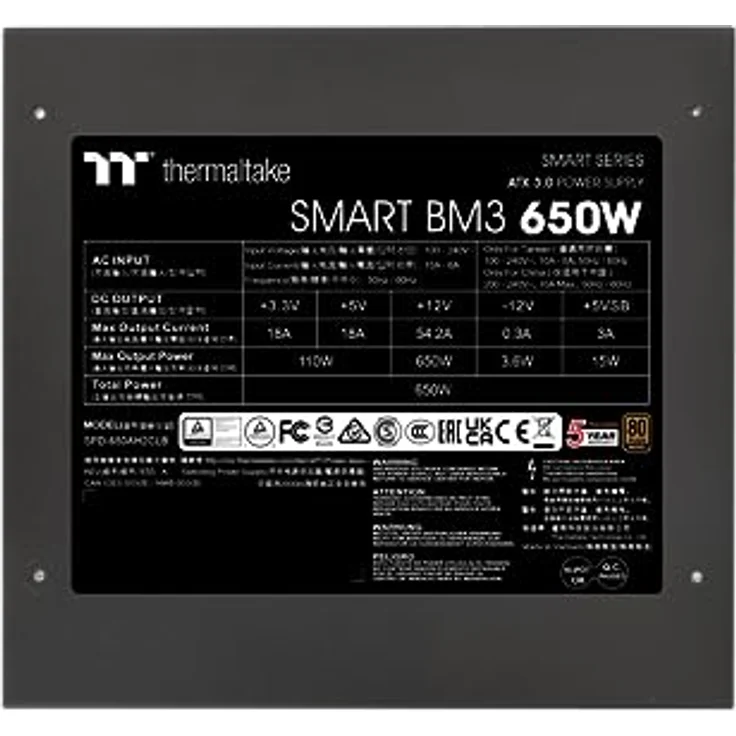 Thermaltake Smart BM3 650W Netzteil | Semi-Modular |80Plus Bronze | PCIe Gen 5 – Bild 5