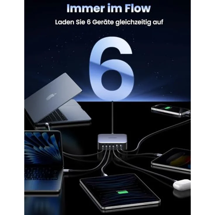 UGREEN 2USB-A+4USB-C 200W Desktop Fast Charger – Bild 5