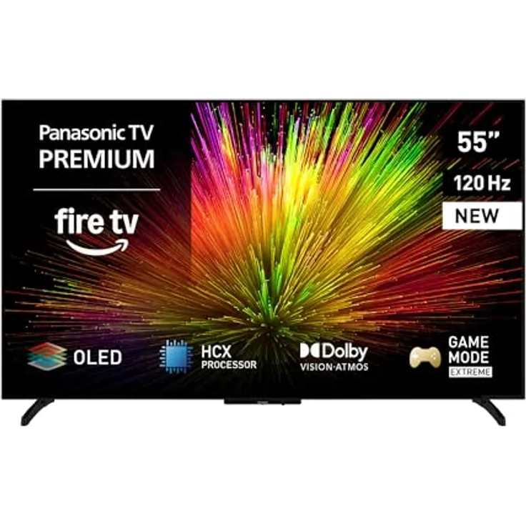 Panasonic Premium TV-55Z80BEZ, 55 Zoll 4K Ultra HD OLED Smart TV mit Dolby Vision & Atmos, Game Mode Extreme, Fire TV, Alexa & Apple Support, Schwarz