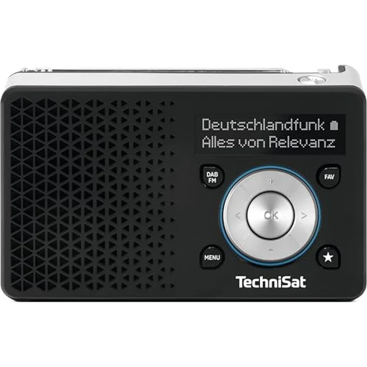 TechniSat DigitRadio 1 ASA, DAB+ und UKW Digitalradio mit Fernbedienung, schwarz/silber, bis zu 10 Stunden Akkulaufzeit – Bild 2