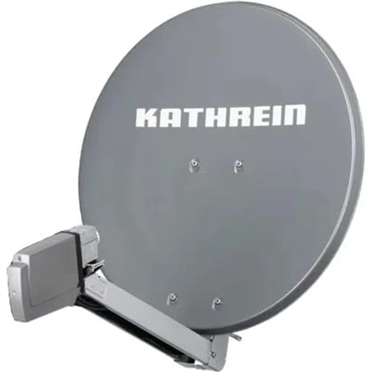 Kathrein HD Sat Anlage CAS 80 (75cm) in Anthrazit Grau + Quattro LNB & EXR 58/ECO - HDTV 1080p, 3D, Ultra HD 4K – Bild 2
