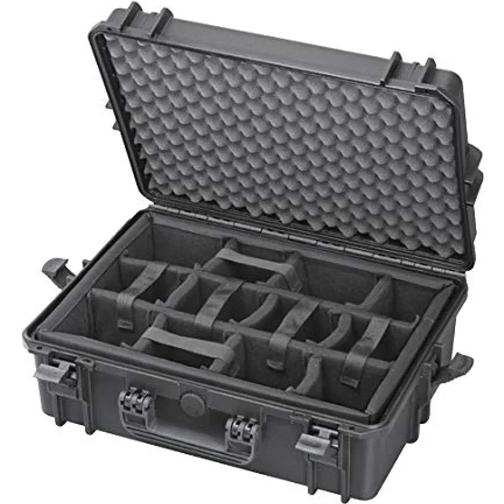 TomCase Profi Fotokoffer Kamerakoffer mit flexibler Inneneinteilung aus Nylon - wasserdichter Outdoor Case IP67 (XT505CAM)